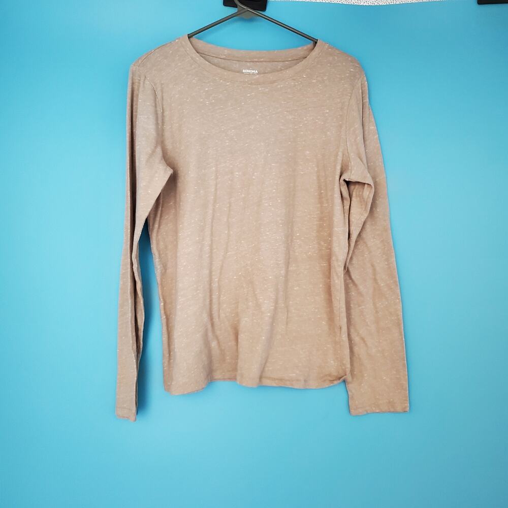 Sonoma Tee Size Medium Long Sleeve Everyday Crew Neck